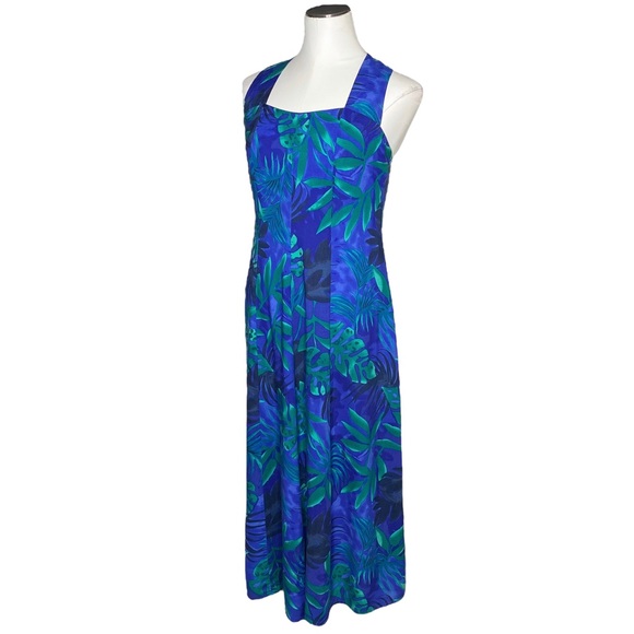 Dress Barn Tropical Leaf Print Maxi Dress - Picture 4 of 9
